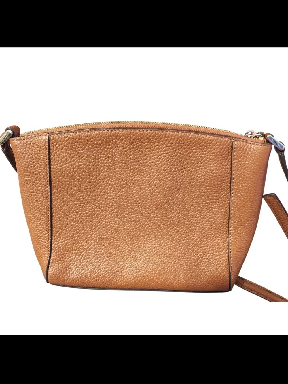 KATE SPADE New York Monica Pebbled Learher Crossbody Bag- Warm Gingerbread - Picture 3 of 15